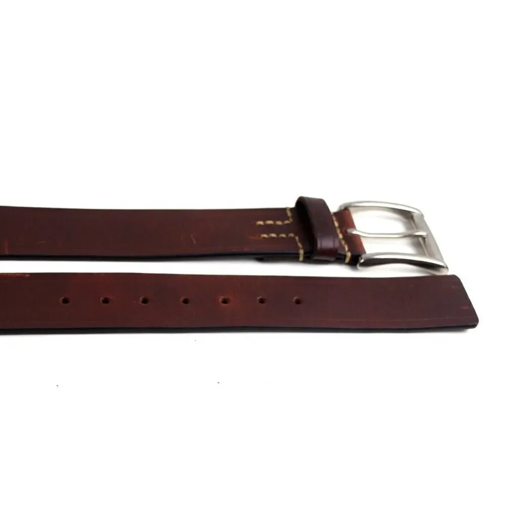 CLASSIC SADDLE BROWN GENUINE LEATHER 1 3/8